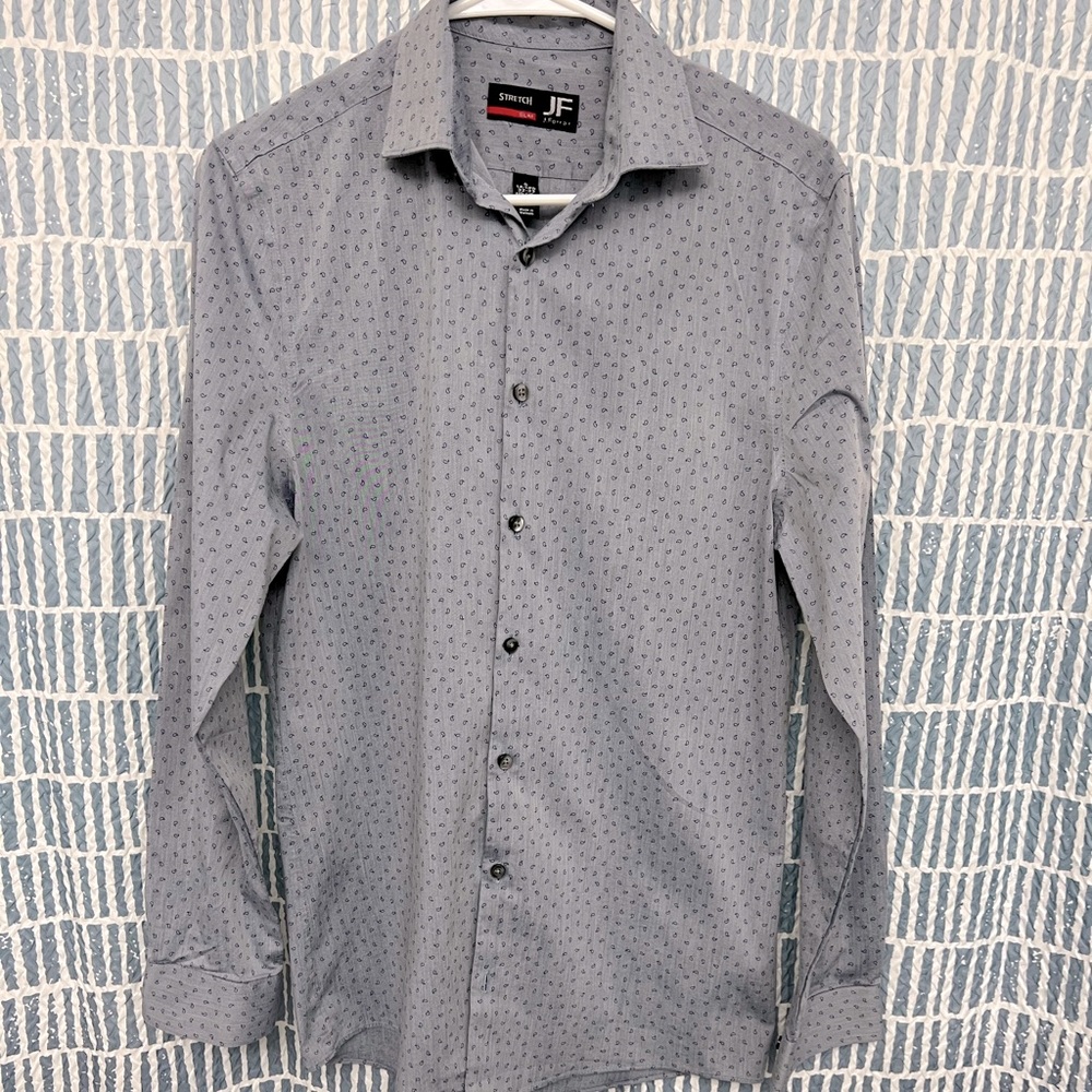 Mens blue dress shirt